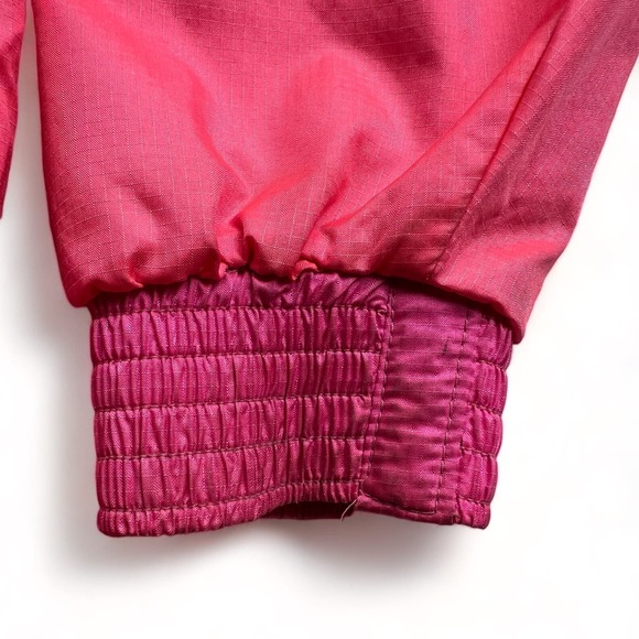 Vintage 80s Serac Anorak Lined Windbreaker Nylon Zip Jacket Neon Pink 4 S Ski - Picture 15 of 16